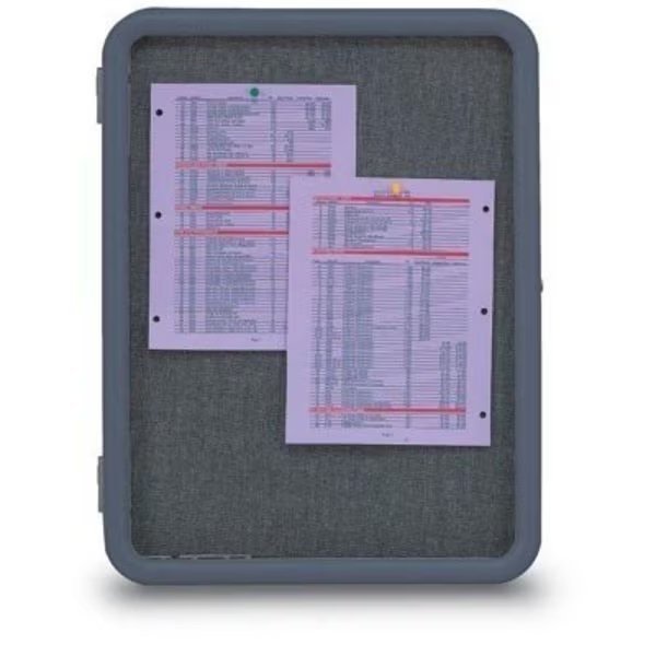 Single Door Image Enclosed Corkboard, 24